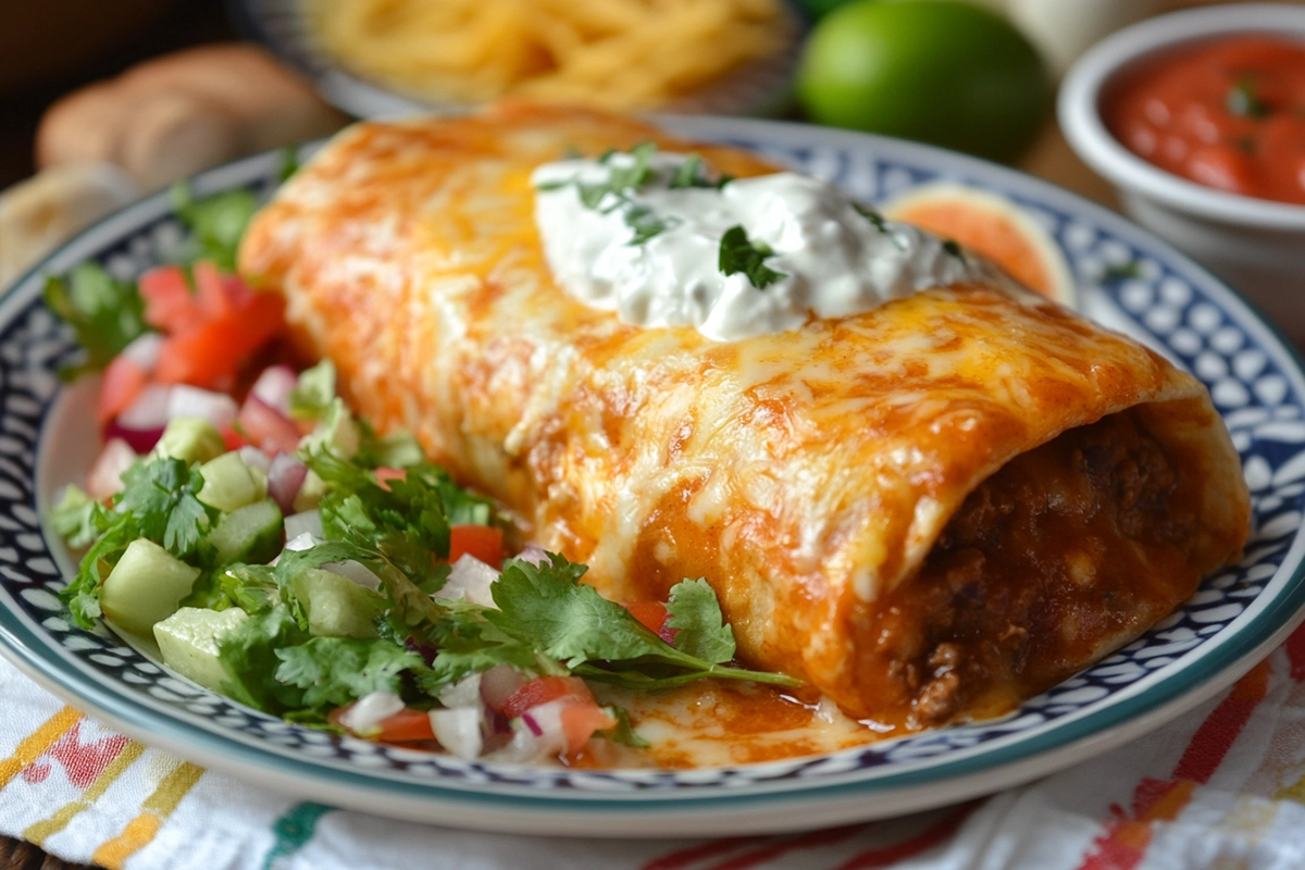 Beef and Cheese Chimichanga