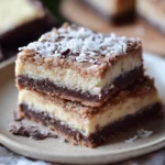 Blondie Cheesecake with Chocolate & Coconut