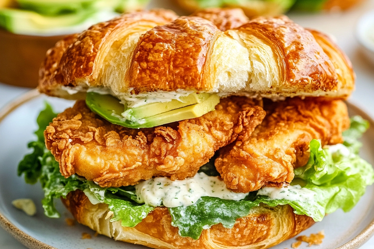 Crispy Chicken Croissant Sandwich