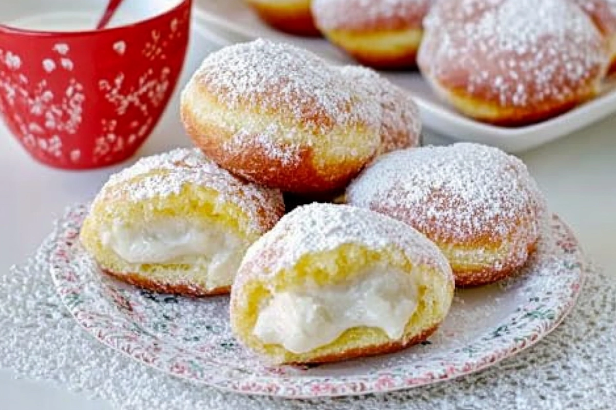 Easy Bavarian Cream Doughnuts