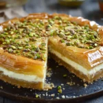 Honey Pistachio Baklava Cheesecake
