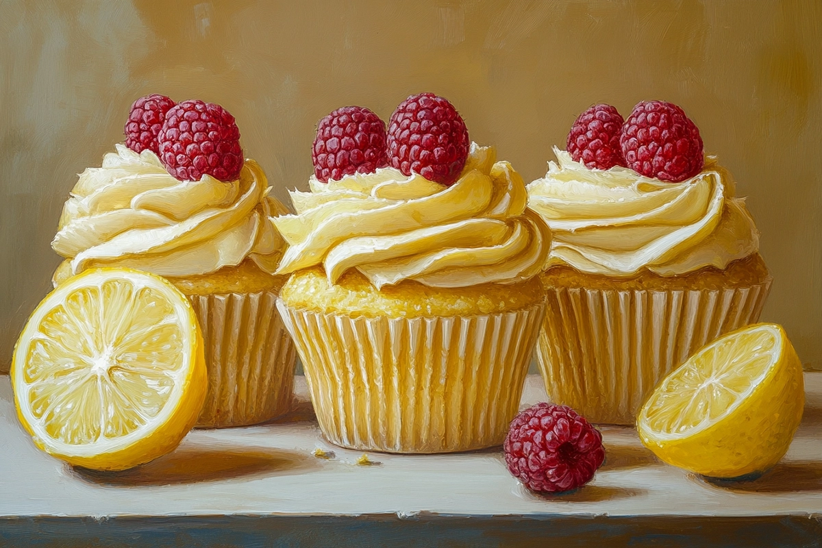 Raspberry Lemon Delight Cupcakes