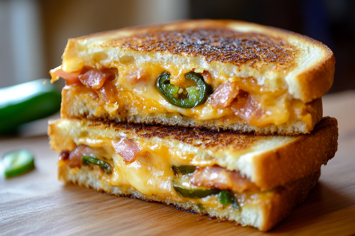 Roasted Jalapeno Popper Grilled Cheese
