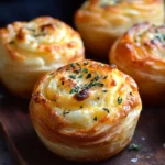 Savory Cheesy Garlic Cruffins