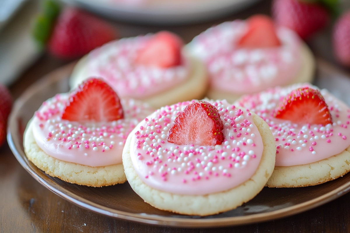 Strawberry Cream Cheese Sugar Cookies