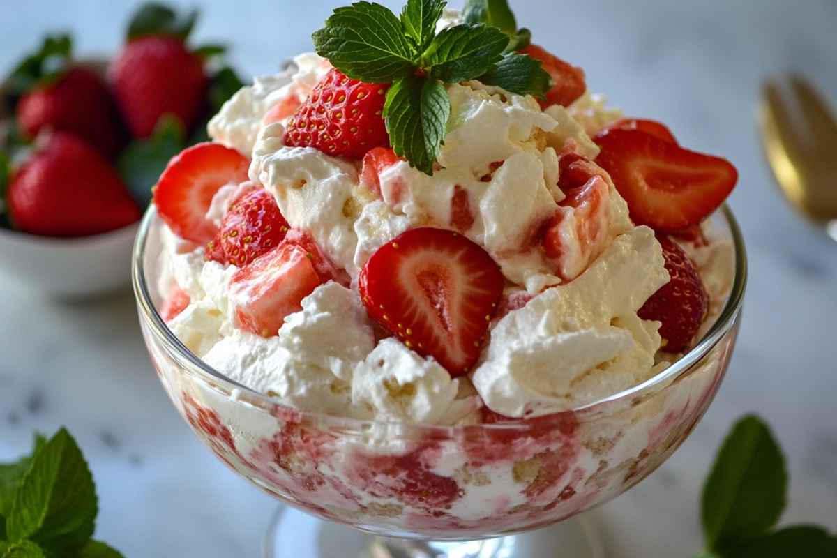 Strawberry Shortcake Fluff Salad