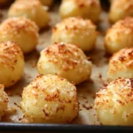 Viral Crispy Garlic Parmesan Crusted Potatoes