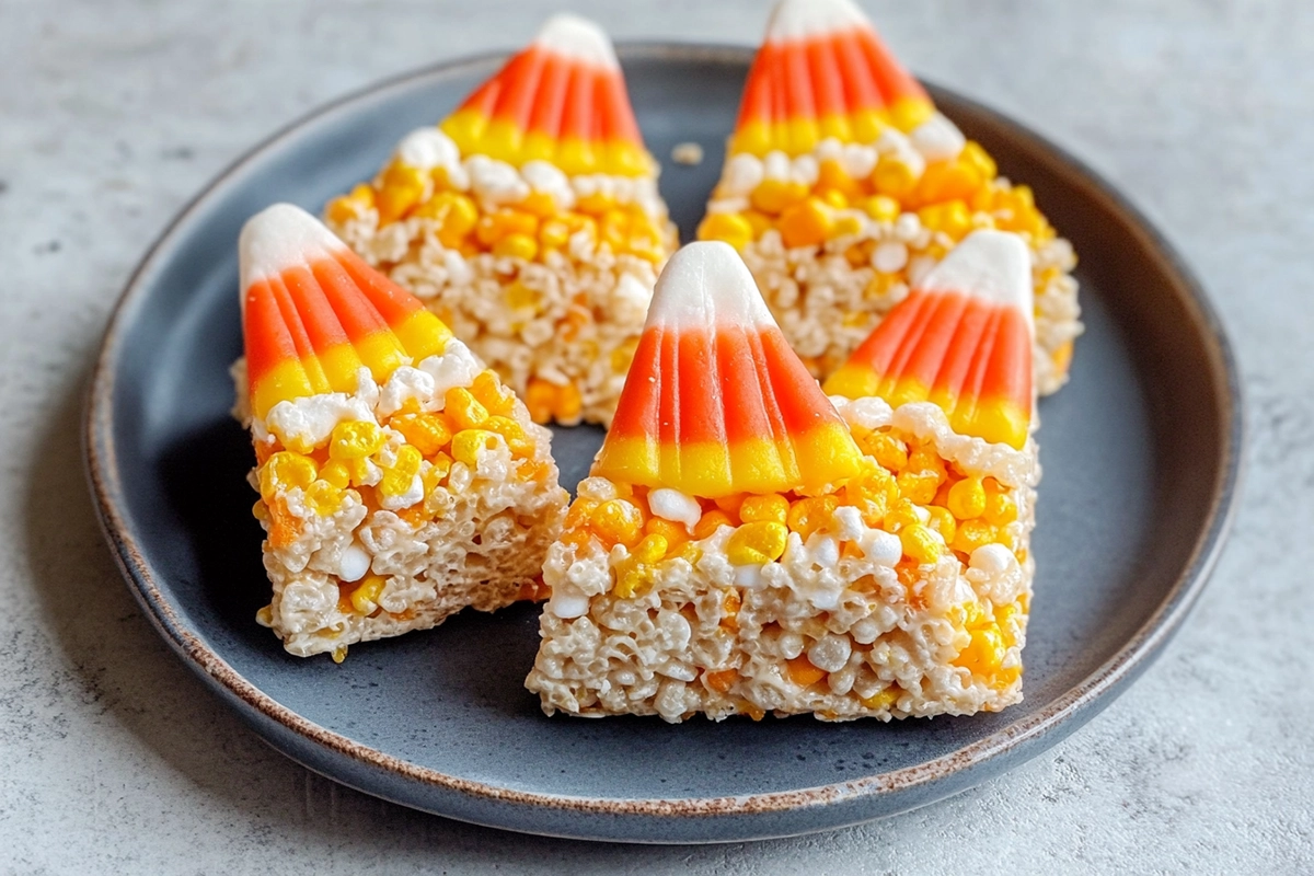 Candy Corn Rice Krispie Treats