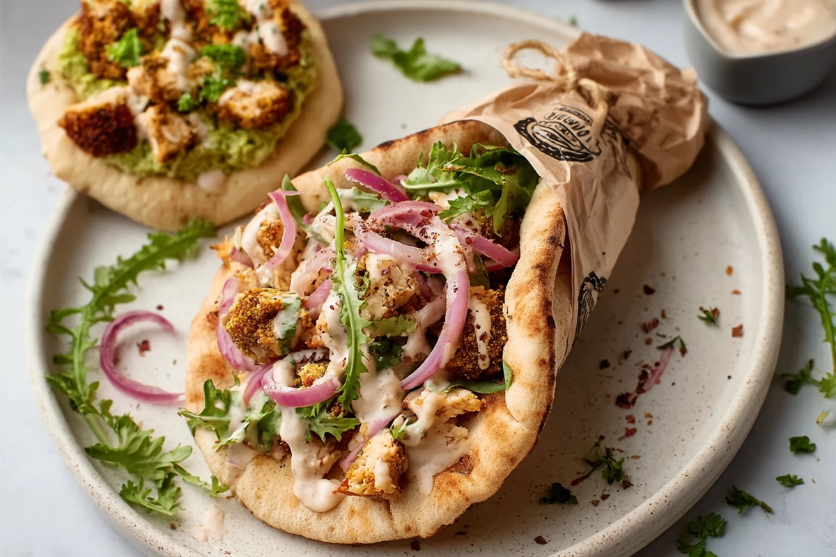 Chili Lime Chickpea Cauliflower Wrap