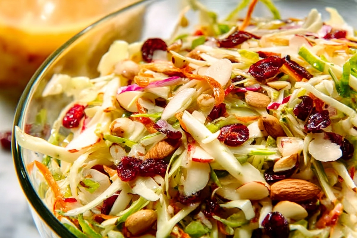 Cranberry Almond Thanksgiving Slaw Recipe