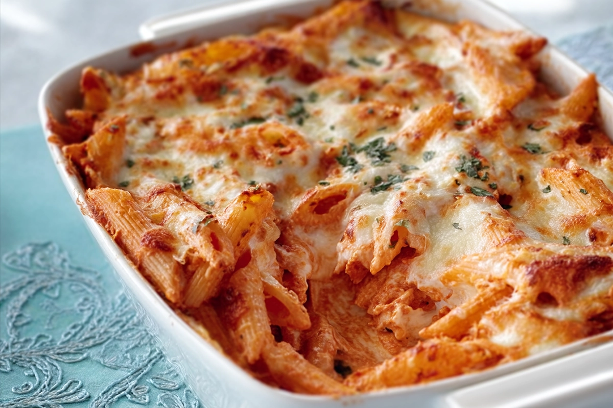 Creamy Cheesy Baked Ziti Recipe