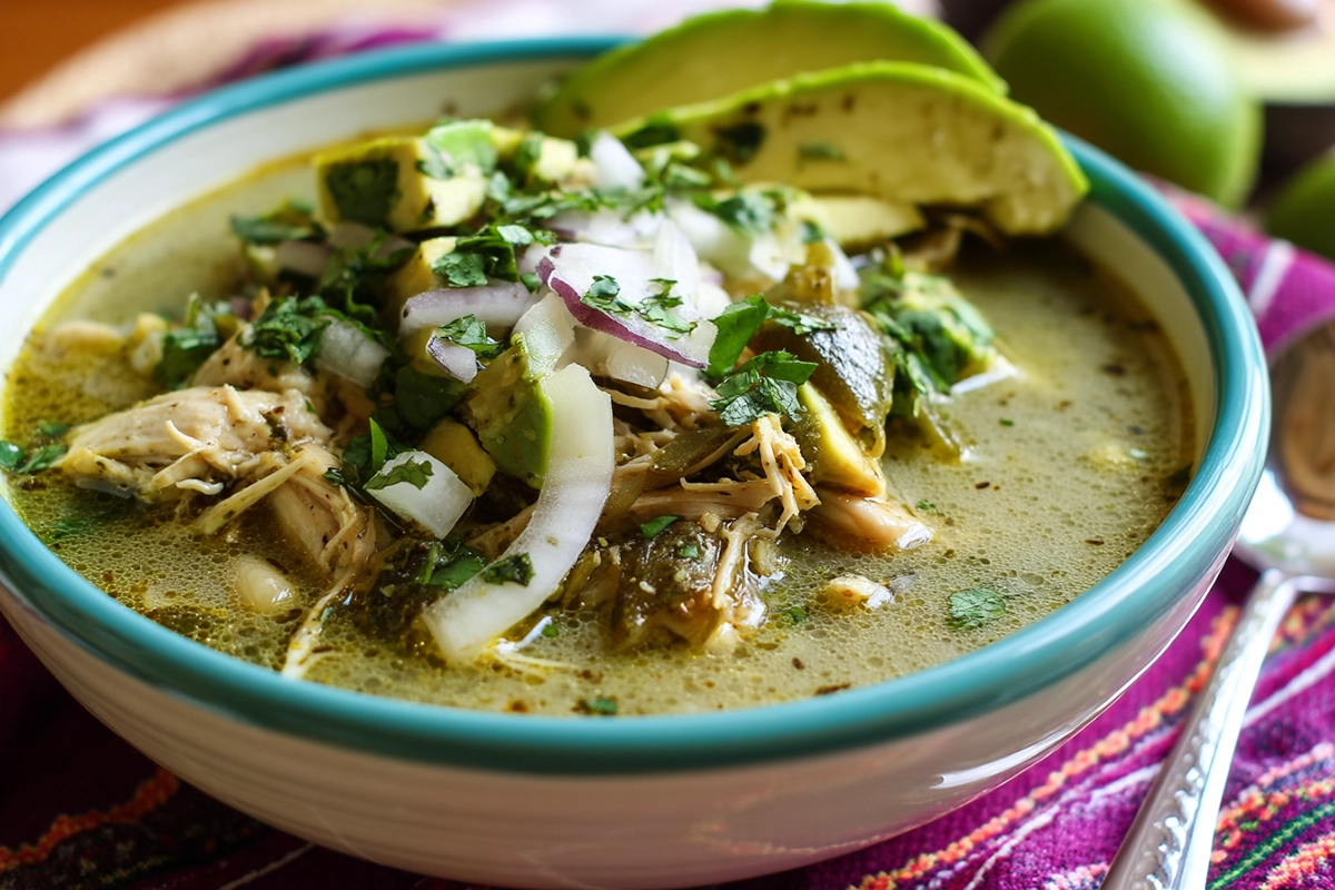 Crockpot Mexican Chicken Pozole Verde