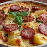 Crockpot Pierogi Casserole With Sausage