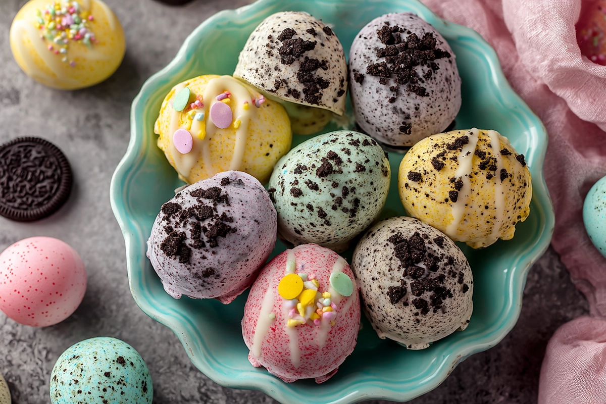 Easter Egg Oreo Cookie Balls