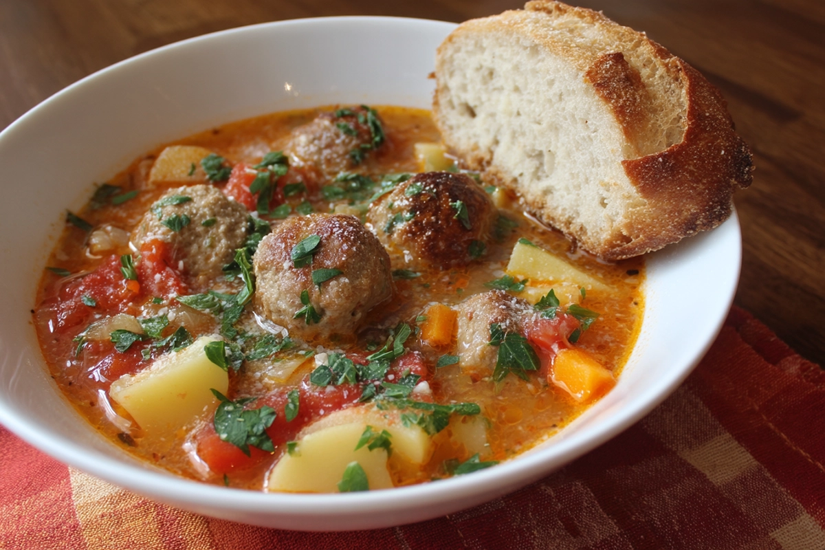 Italian Meatball Soup