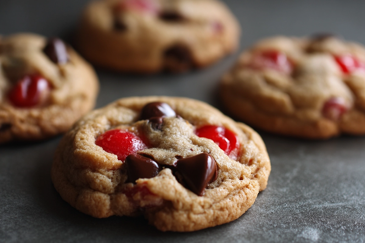Maraschino Cherry Chocolate Chip Cookies