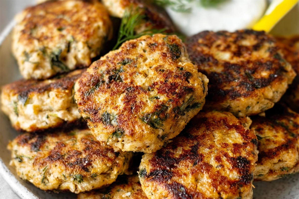 Mediterranean Chicken Patties