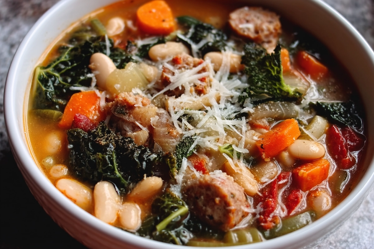 sausage minestrone soup recipe