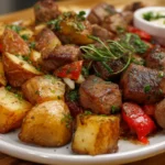 Steak Bites And Potatoes