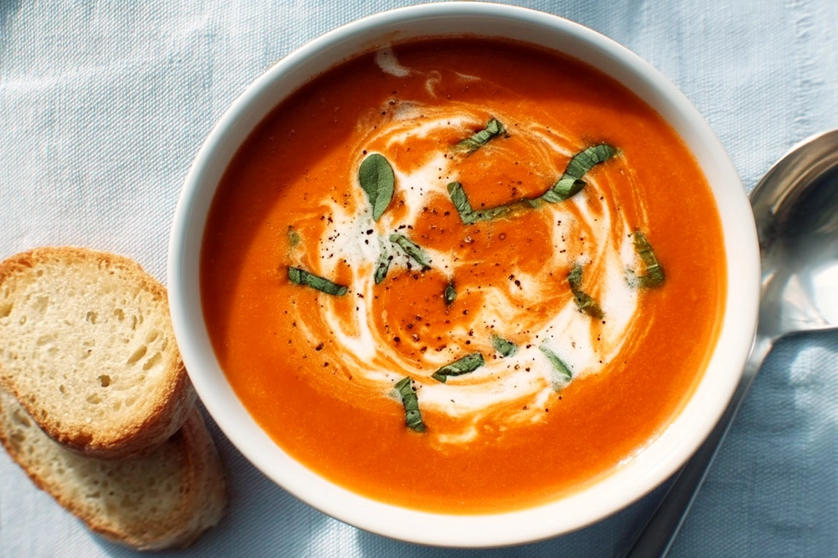 creamy tomato basil soup
