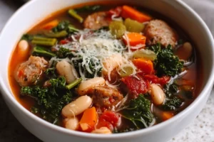 sausage minestrone soup recipe