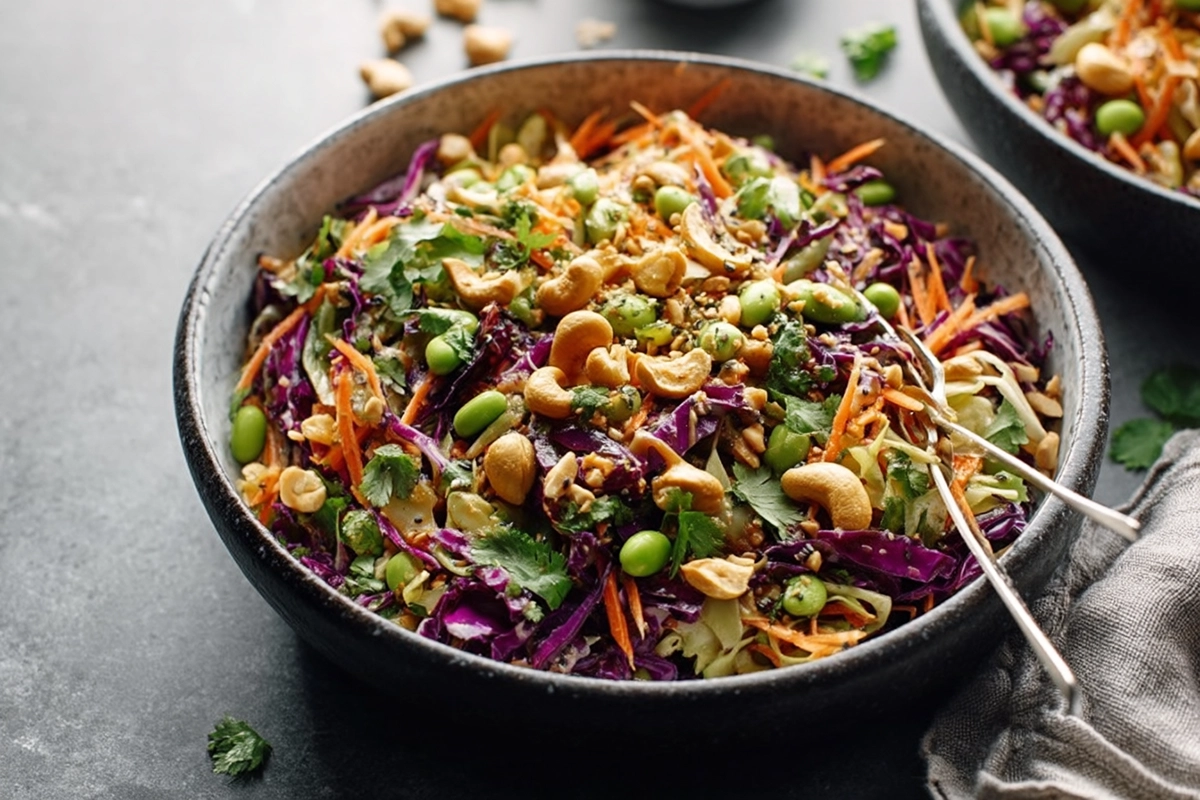 Cashew Crunch Salad With Sesame Dressing