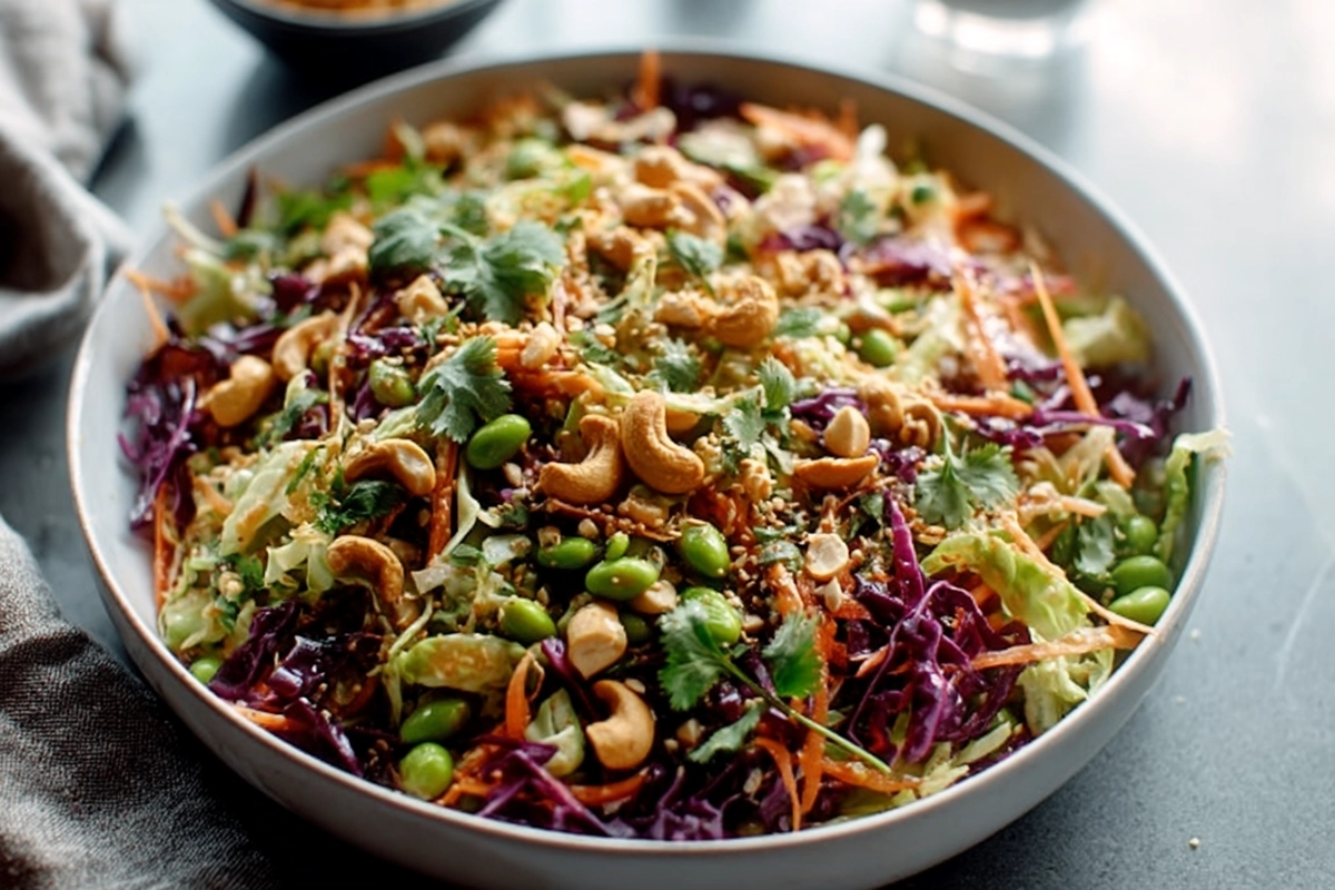 Cashew Crunch Salad With Sesame Dressing