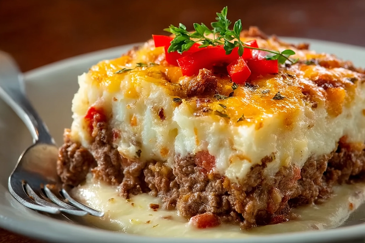 Cowboy Meatloaf And Potato Casserole 2
