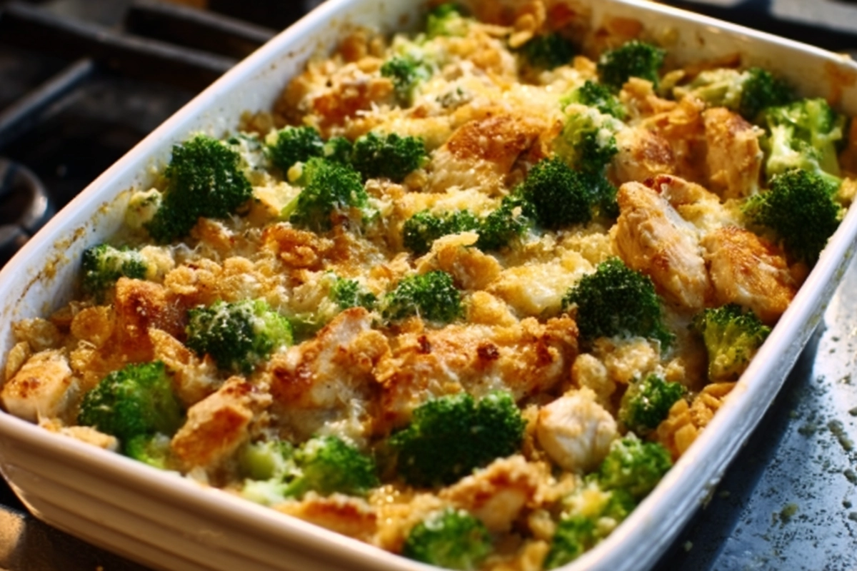 Creamy Chicken Quinoa And Broccoli Casserole