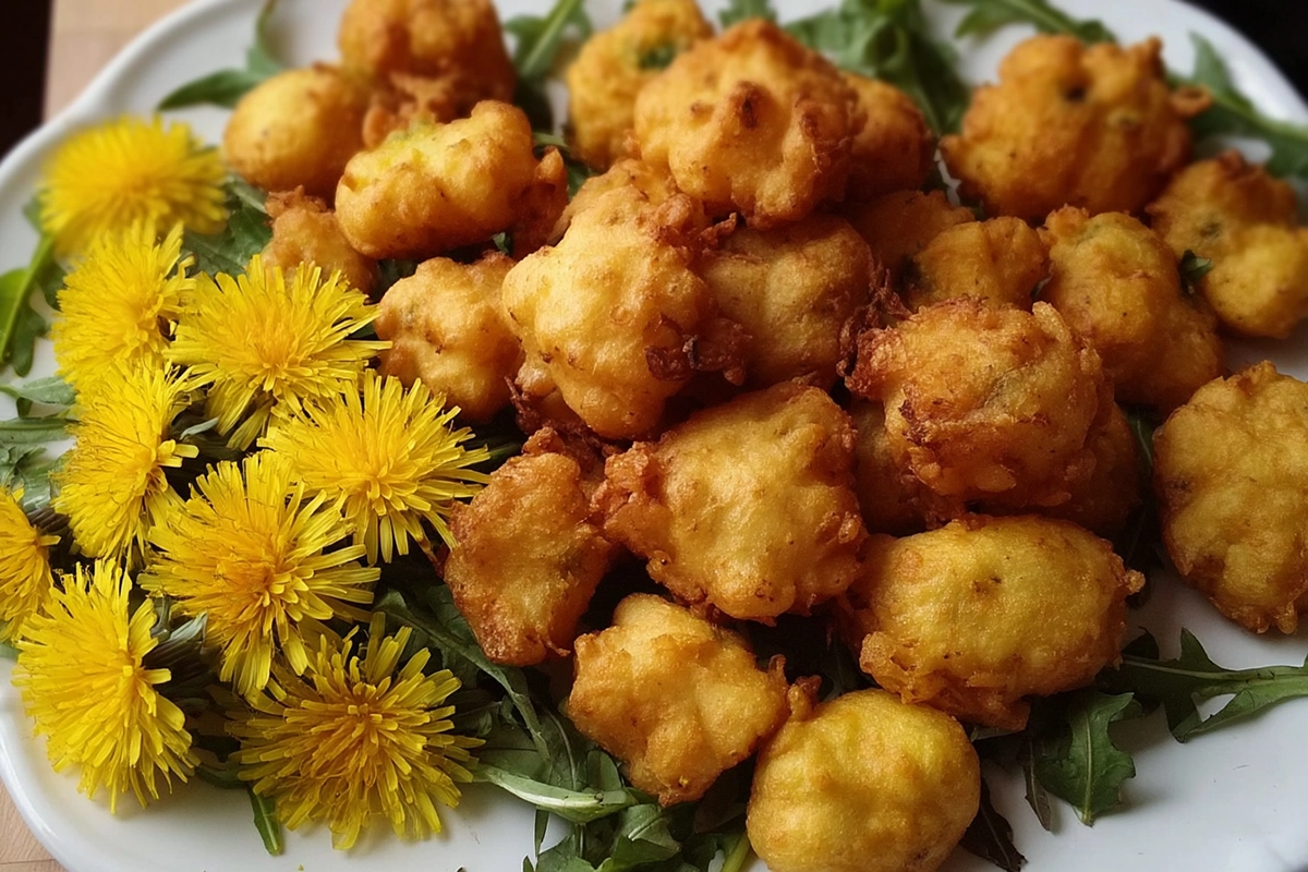 Dandelion Fritters: A Delightful Spring Treat from Your Backyard Grow 4 Homemade Dandelion Flower Fritter