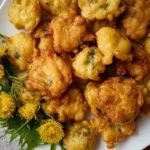 Homemade Dandelion Flower Fritters