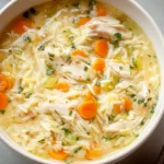 Lemon Chicken Orzo Soup