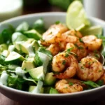 Shrimp And Avocado Salad With Miso Dressing