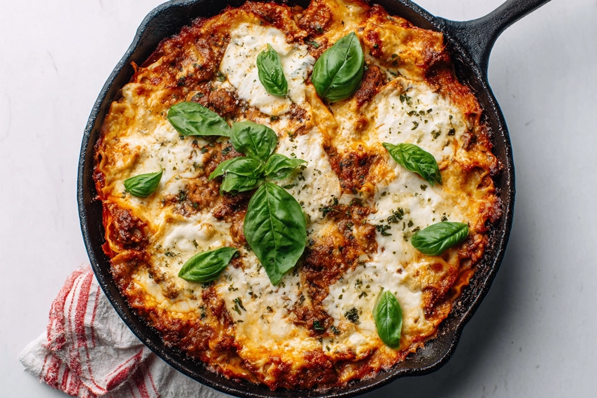 Cheesy Skillet Lasagna