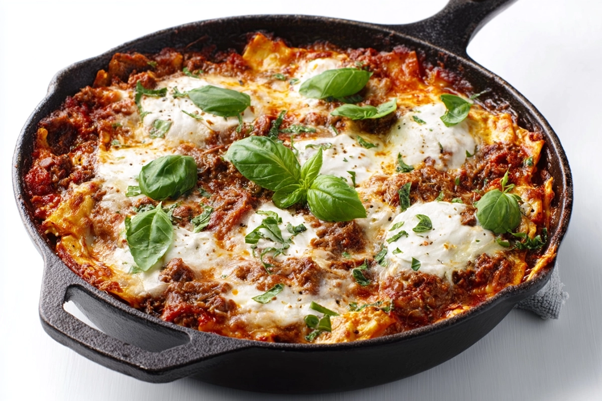 Cheesy Skillet Lasagna