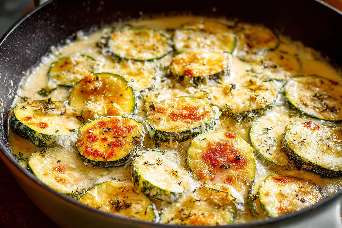 Creamy Parmesan Zucchini