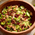 Crispy Rice Salmon Cucumber Salad