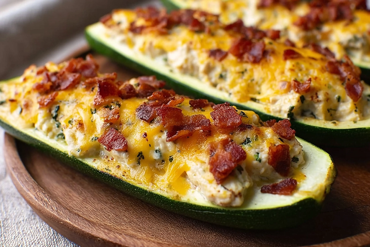 Spice Up Snack Time with These Irresistible Jalapeño Popper Zucchini Boats 4 Jalapeño Popper Zucchini Bo
