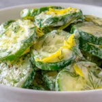 Pickle Juice Ranch Cucumber Salad