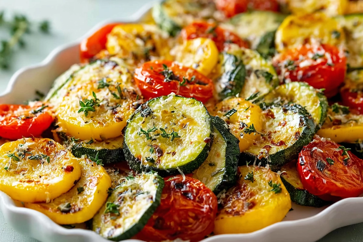 Roasted Garlic-Parmesan Zucchini Squash and Tomatoes: The Ultimate Veggie Side 6 Roasted Garlic-Parmesan Zucchini Squash and Tomatoe
