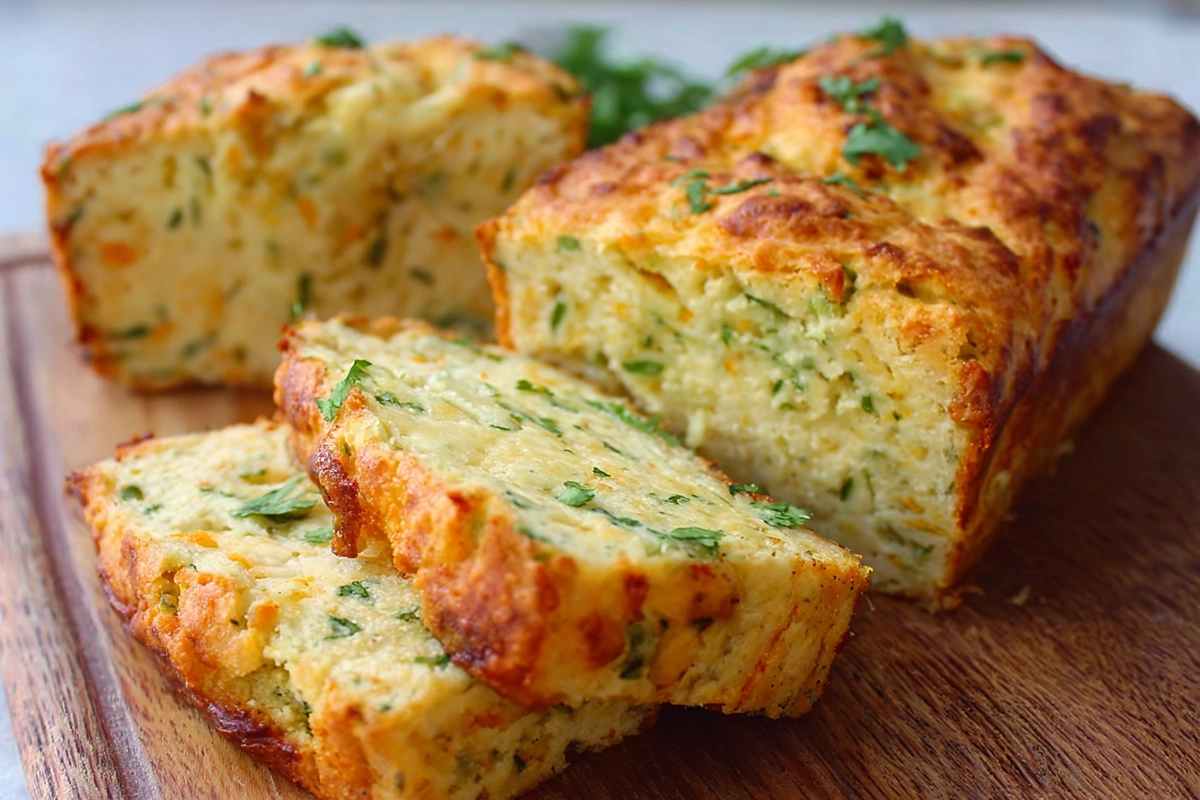 Savory Zucchini Cheddar Quick Bread