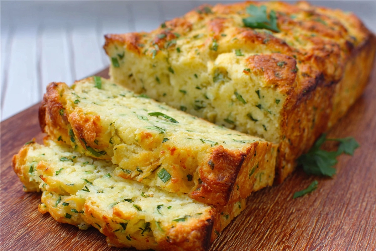 Savory Zucchini Cheddar Quick Bread 
