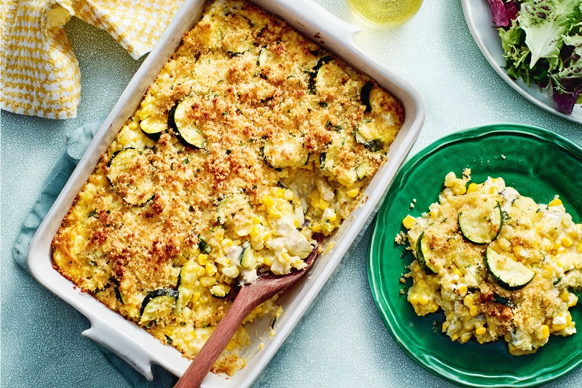 Zucchini Squash Corn Casserole