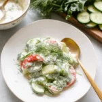 Creamy Cucumber Tomato Salad