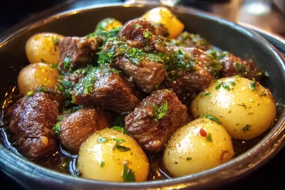 garlic butter beef bites