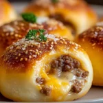 Garlic Parmesan Cheeseburger Bombs