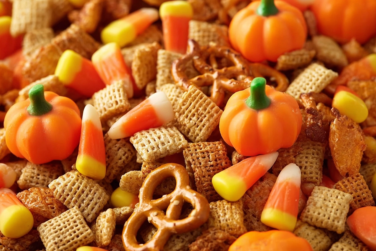 Halloween Harvest Hash Chex Mix