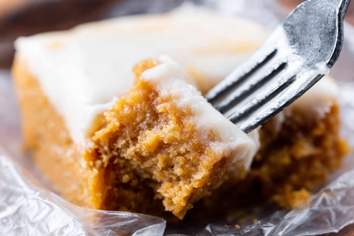 Maple Frosted Apple Blondies