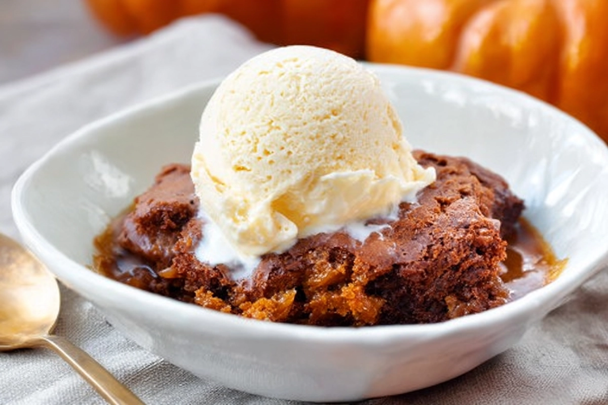 Pumpkin Cobbler: The Magic Fall Dessert with Built-In Caramel Sauce 4 Pumpkin Cobble