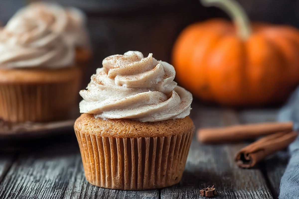 Pumpkin Cupcakes with Cinnamon Cream Cheese Frosting: A Fall Treat to Swoon Over 4 Pumpkin Cupcake